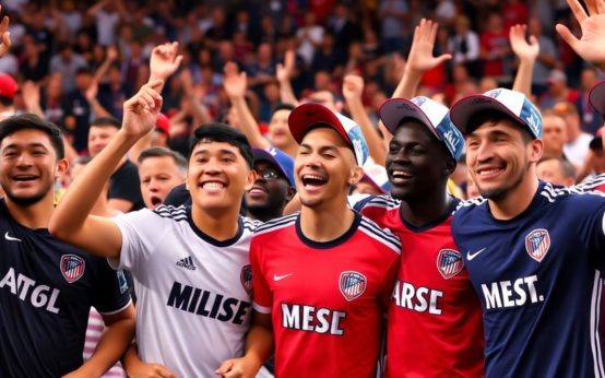 Players celebrating their selections at the MLS SuperDraft.