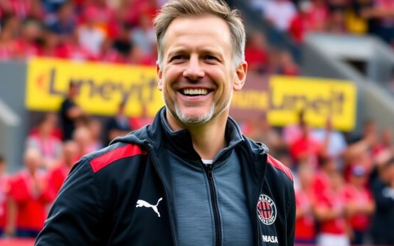 Ronny Deila on the field as Atlanta United's head coach.