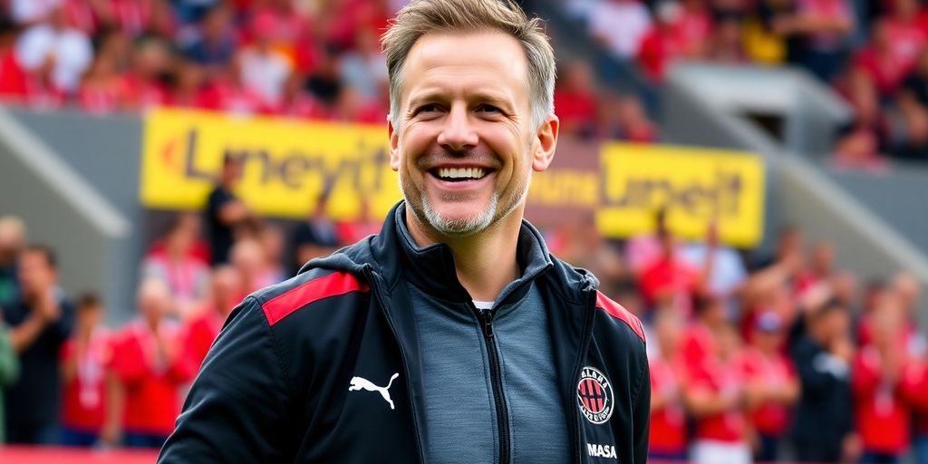 Ronny Deila on the field as Atlanta United's head coach.