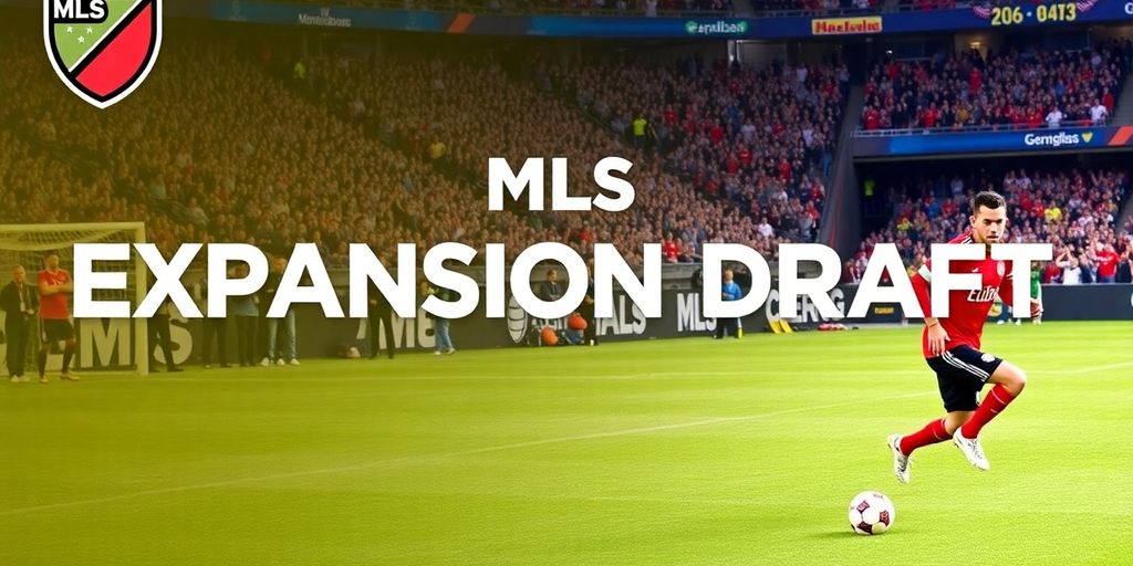 Soccer players in action during MLS Expansion Draft.