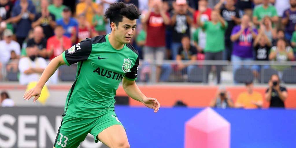 Ilie Sánchez in action for Austin FC on the field.