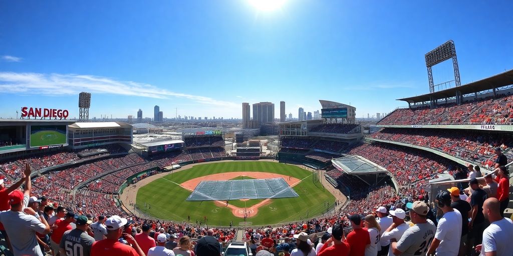 Athletes in action at San Diego sports venues.