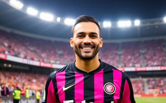 Telasco Segovia in Inter Miami jersey smiling on field.