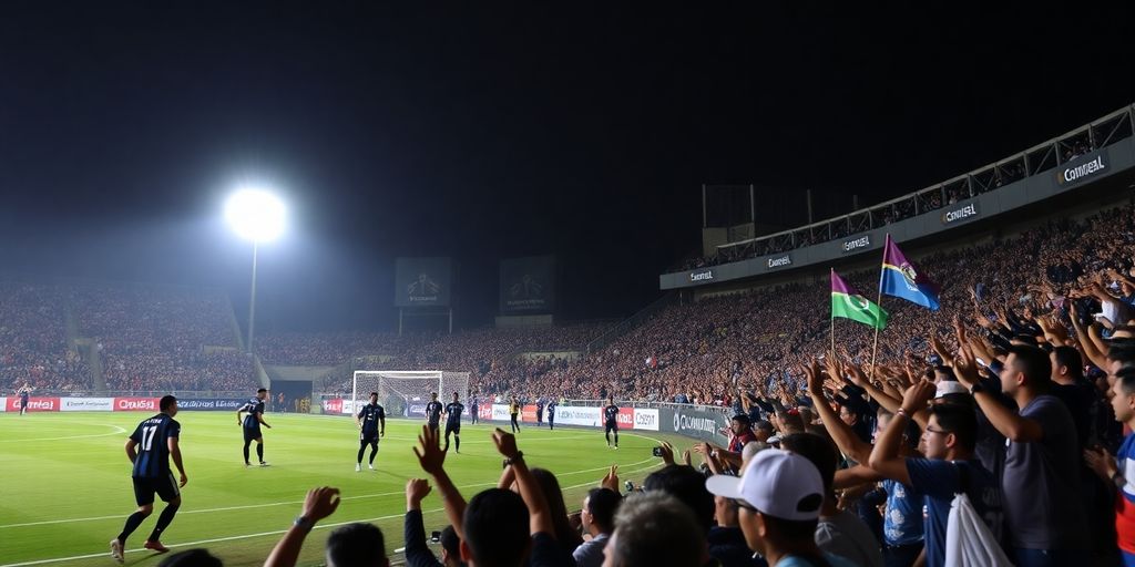 Inter Miami vs Universitario soccer match atmosphere in Lima.