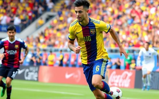 Soccer players in action during a Major League Soccer game.