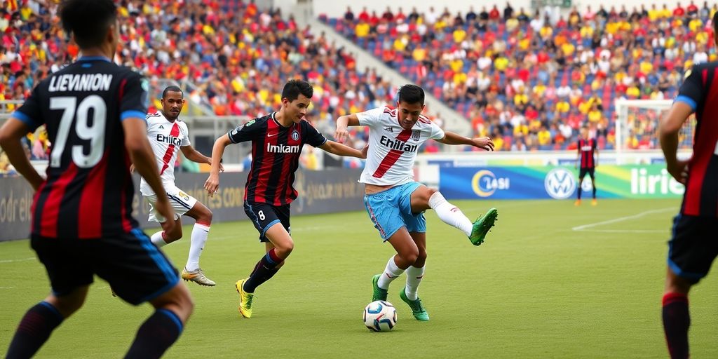 Inter Miami vs Universitario football match in Lima.