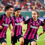 Inter Miami young players competing on the field.