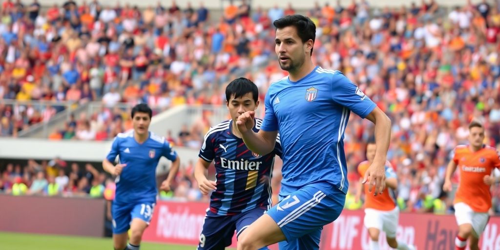 Soccer players in action during an MLS match.