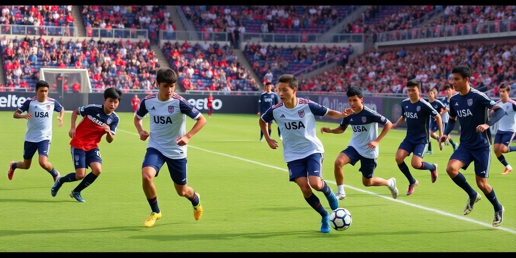 USMNT young players training during January Camp.