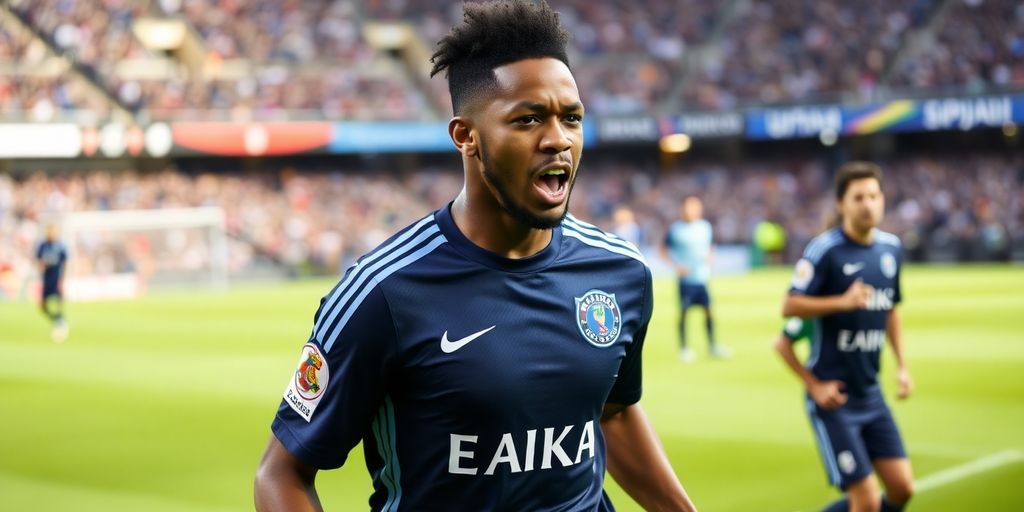 Earl Edwards Jr. in San Jose Earthquakes uniform during match.