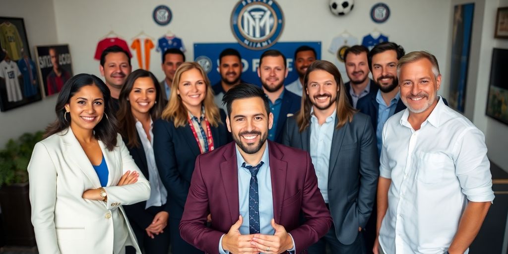 Inter Miami's new front office team with Messi's mentor.