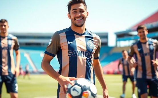 Luca De La Torre playing soccer with San Diego FC.