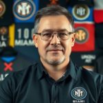 Inter Miami front office leader in a vibrant setting.