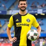 Dejan Joveljić in Sporting Kansas City uniform on the field.