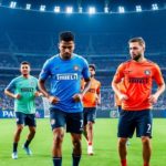 Inter Miami players in training at their stadium.