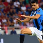 Maxi Falcón in action for Inter Miami during a match.