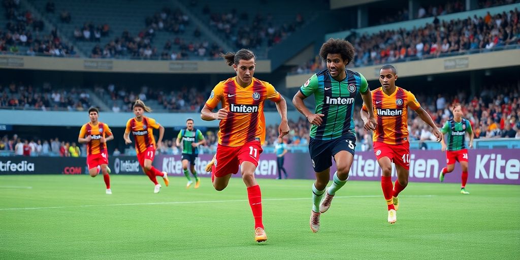 Inter Miami players in action during a match on field.